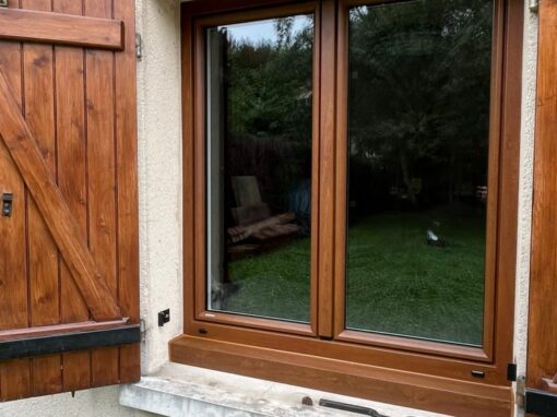 Réalisation à Seugy : Installation de fenêtres et portes-fenêtres mixtes PVC-ALU Internorm KF 310