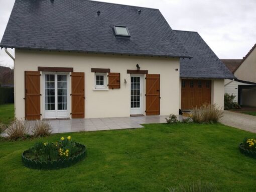 Réalisation à Saint-Prix : Installation de volets battants EHRET