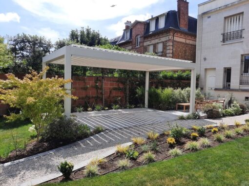 Pergolas bioclimatique avec screen B200XL à Maison Laffitte