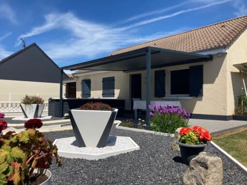 Réalisation à Barentin : Installation Pergola B128 – Marque Brustor